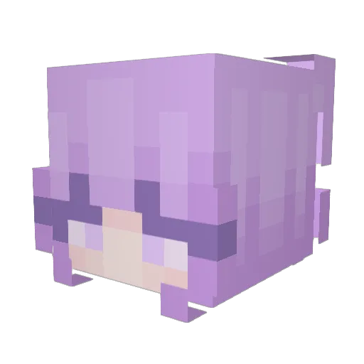 STEFANlA Minecraft avatar head, 3D render