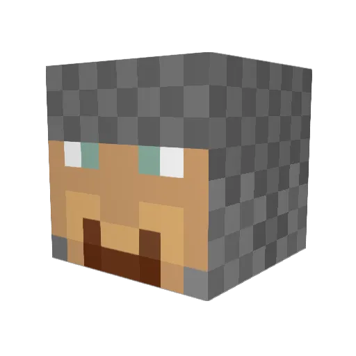 STELBRAH Minecraft avatar head, 3D render