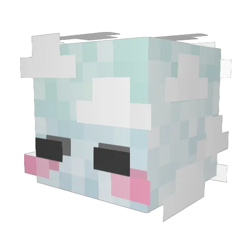 STEPAR1121 Minecraft avatar head, 3D render