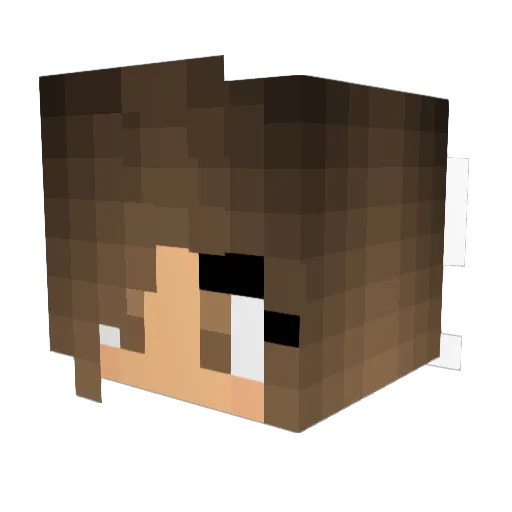 STEPH4ie Minecraft avatar head, 3D render