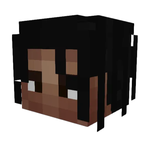 STEPPINGINBLOOD Minecraft avatar head, 3D render