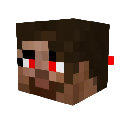 STEVEMARIO2000 Minecraft avatar head, 3D render