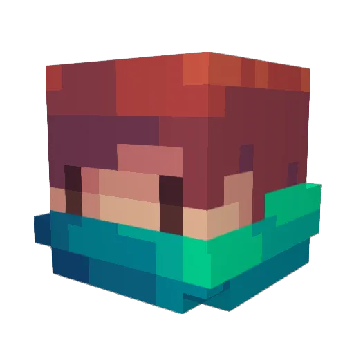 STEVEN5643 Minecraft avatar head, 3D render