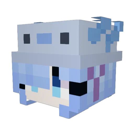STEVENZZ12 Minecraft avatar head, 3D render