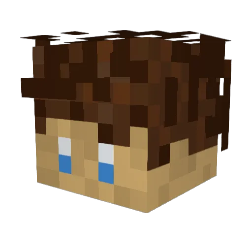 STEVEONMETH Minecraft avatar head, 3D render