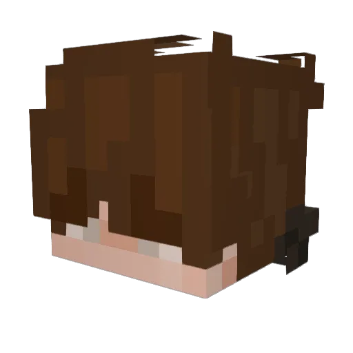 STEVEoB2 Minecraft avatar head, 3D render