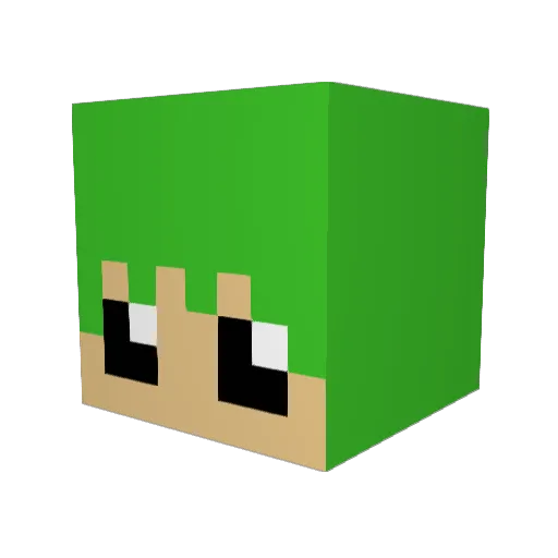 STEVY999 Minecraft avatar head, 3D render