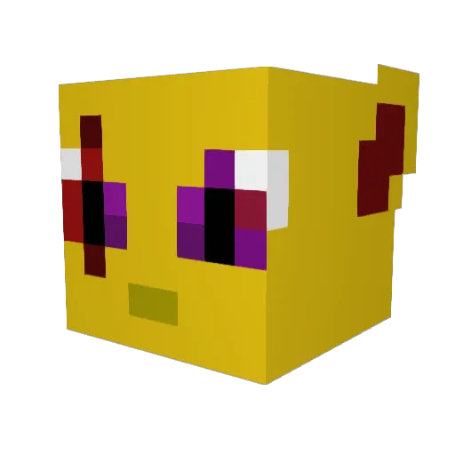 STFN089 Minecraft avatar head, 3D render