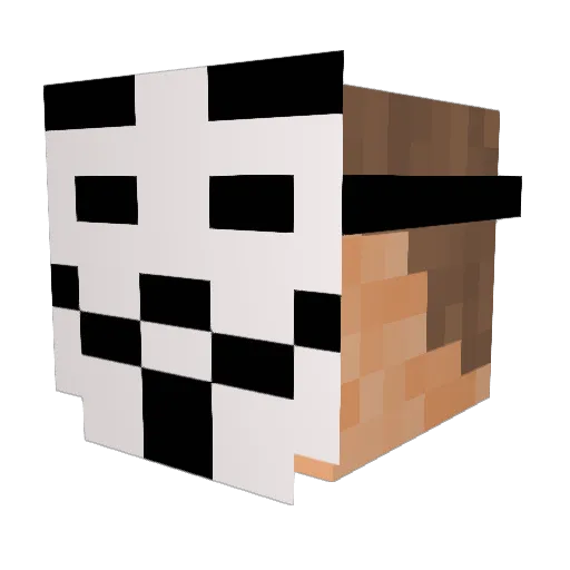 STGTank Minecraft avatar head, 3D render