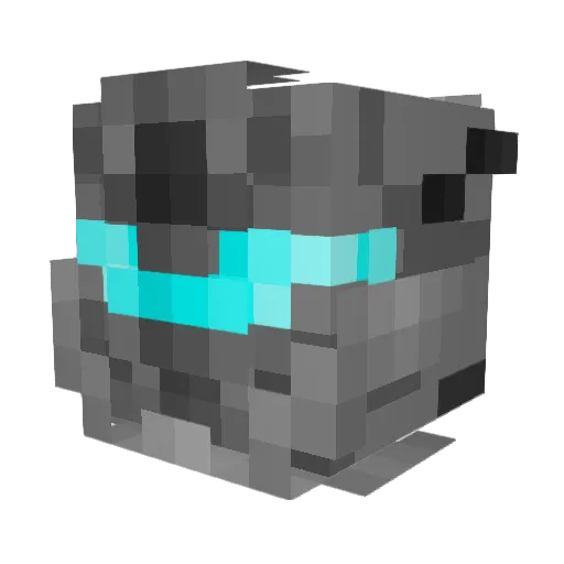 STG_Cypher Minecraft avatar head, 3D render