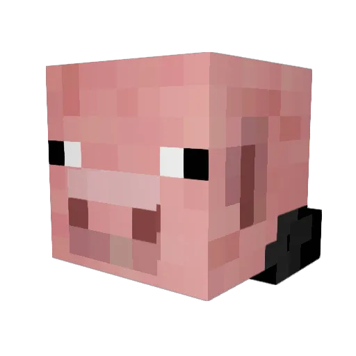 STILEPIG Minecraft avatar head, 3D render