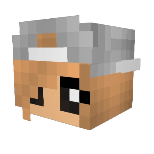 STILETTO93 Minecraft avatar head, 3D render