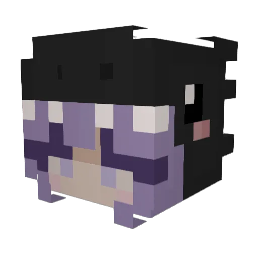 STINKYRAT666 Minecraft avatar head, 3D render