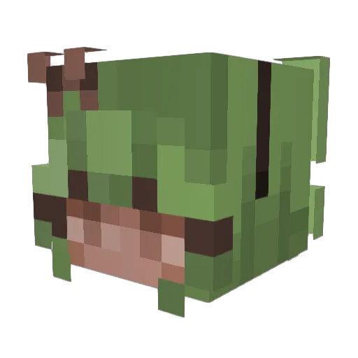 STINKY_07 Minecraft avatar head, 3D render