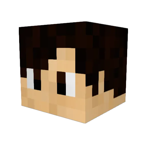 STK_C1 Minecraft avatar head, 3D render