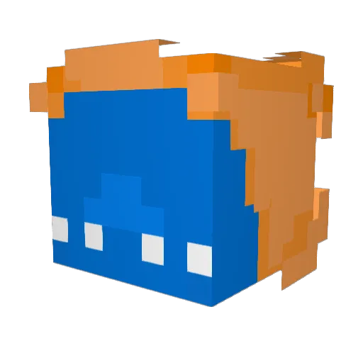 STMoler Minecraft avatar head, 3D render