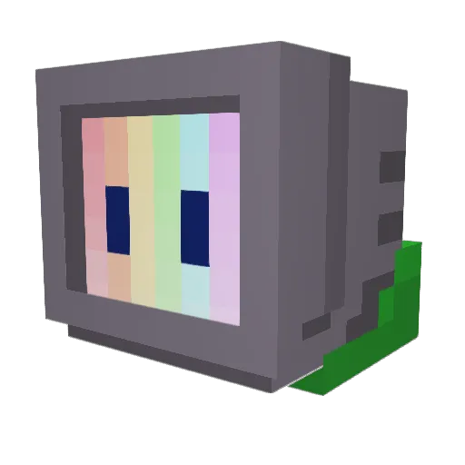 STN2009 Minecraft avatar head, 3D render