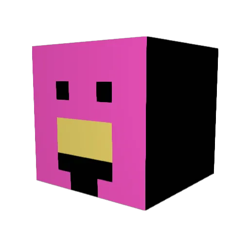 STNKYNUTS Minecraft avatar head, 3D render