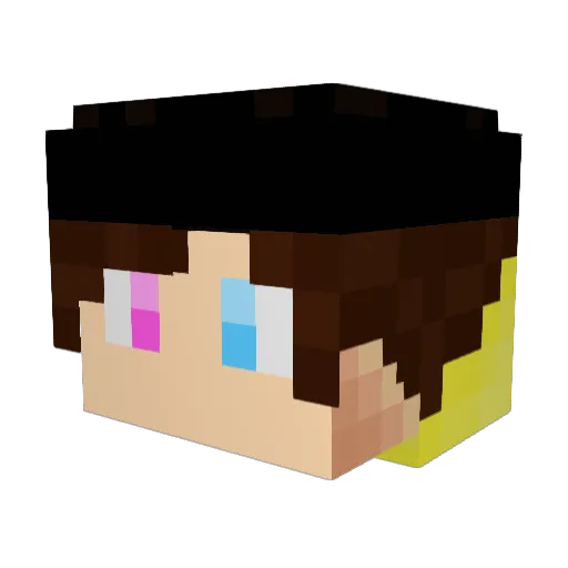 STNtheDestroyer Minecraft avatar head, 3D render