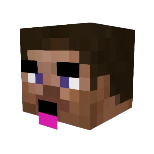STONEWOLF777 Minecraft avatar head, 3D render