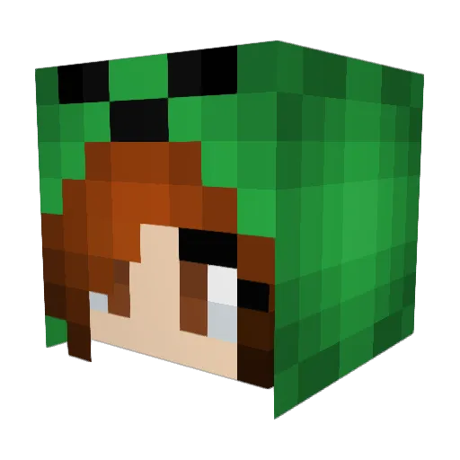 STOPOVER Minecraft avatar head, 3D render