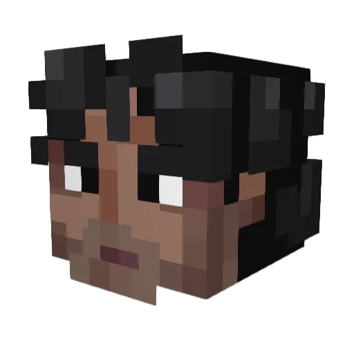 STORM1819 Minecraft avatar head, 3D render
