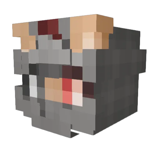 STR0BE Minecraft avatar head, 3D render