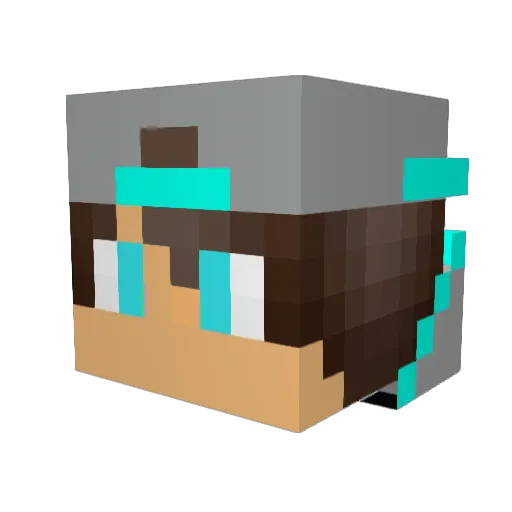 STR0NGHD Minecraft avatar head, 3D render