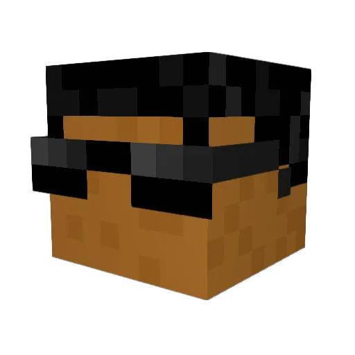 STR1KD Minecraft avatar head, 3D render