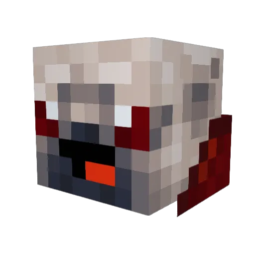 STRAGE82003 Minecraft avatar head, 3D render