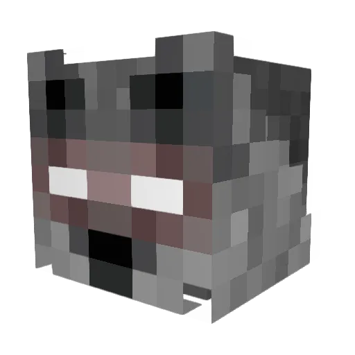 STRAIGHTLINING Minecraft avatar head, 3D render