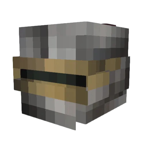 STRANGEPARTYZ Minecraft avatar head, 3D render
