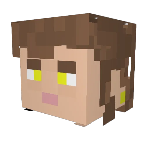 STRANTH_ Minecraft avatar head, 3D render