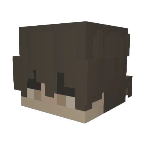 STRAWBEARY01 Minecraft avatar head, 3D render