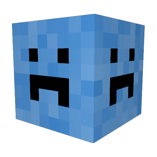 STRAWPAPONO Minecraft avatar head, 3D render