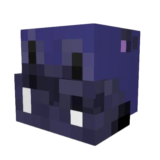 STRIDEmyHIPPO Minecraft avatar head, 3D render