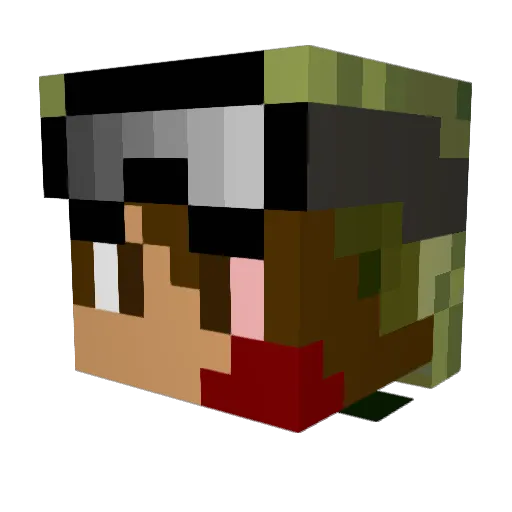 STRIJDER2002 Minecraft avatar head, 3D render
