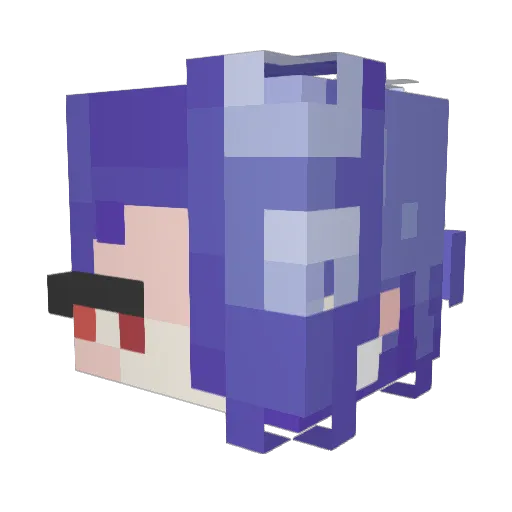 STRIKEAT5 Minecraft avatar head, 3D render
