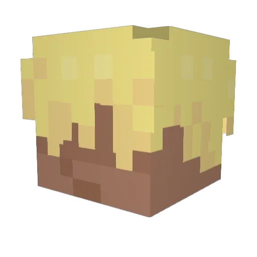 STRggg Minecraft avatar head, 3D render