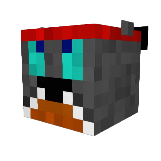 STSqas Minecraft avatar head, 3D render