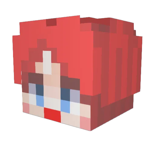 STUK5V Minecraft avatar head, 3D render