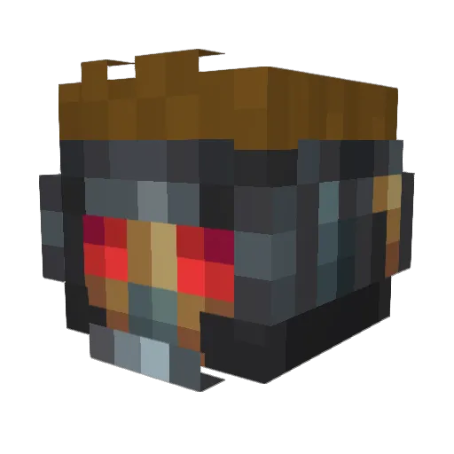 STViii Minecraft avatar head, 3D render