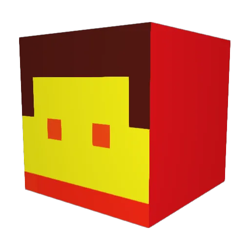 STWRequiem Minecraft avatar head, 3D render
