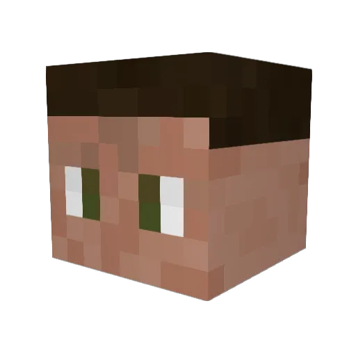 STX7000 Minecraft avatar head, 3D render