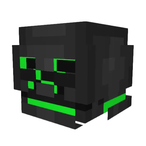 STXmen Minecraft avatar head, 3D render