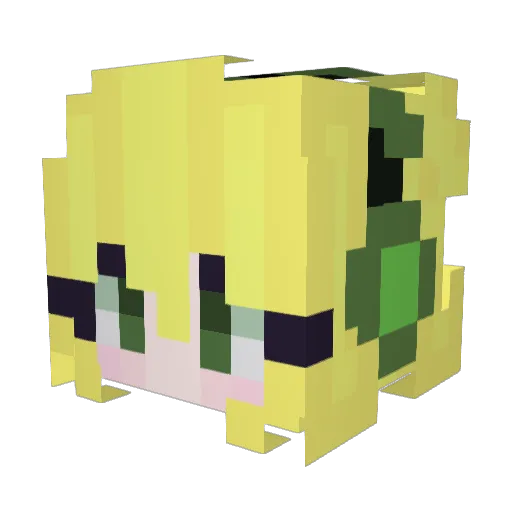 ST_Mel_ Minecraft avatar head, 3D render