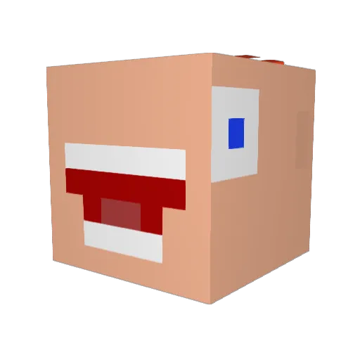 ST_Miki310 Minecraft avatar head, 3D render