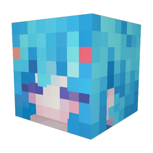 ST_draw Minecraft avatar head, 3D render