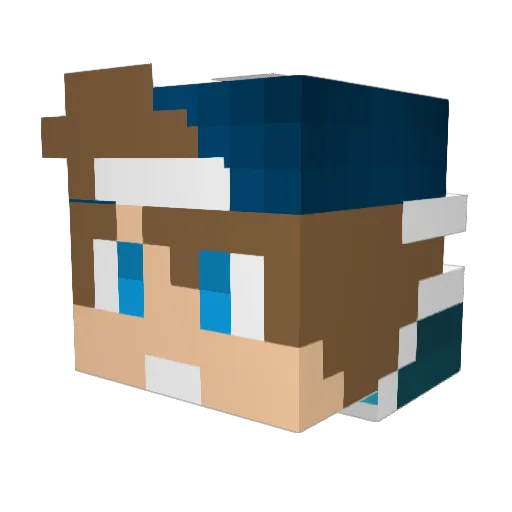 STandard_Gamer Minecraft avatar head, 3D render