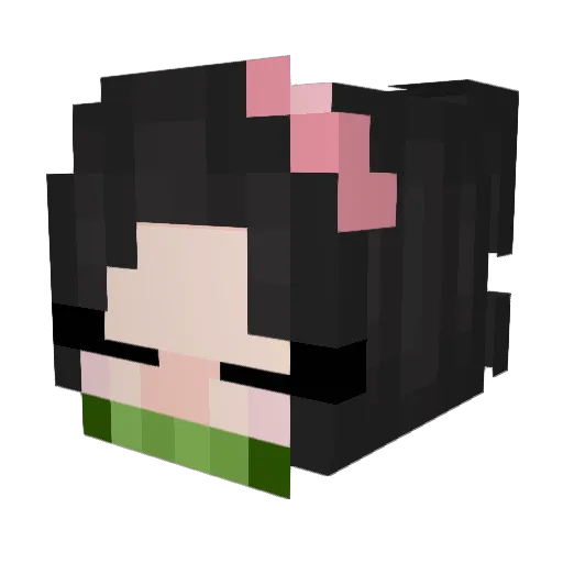 STelepov Minecraft avatar head, 3D render
